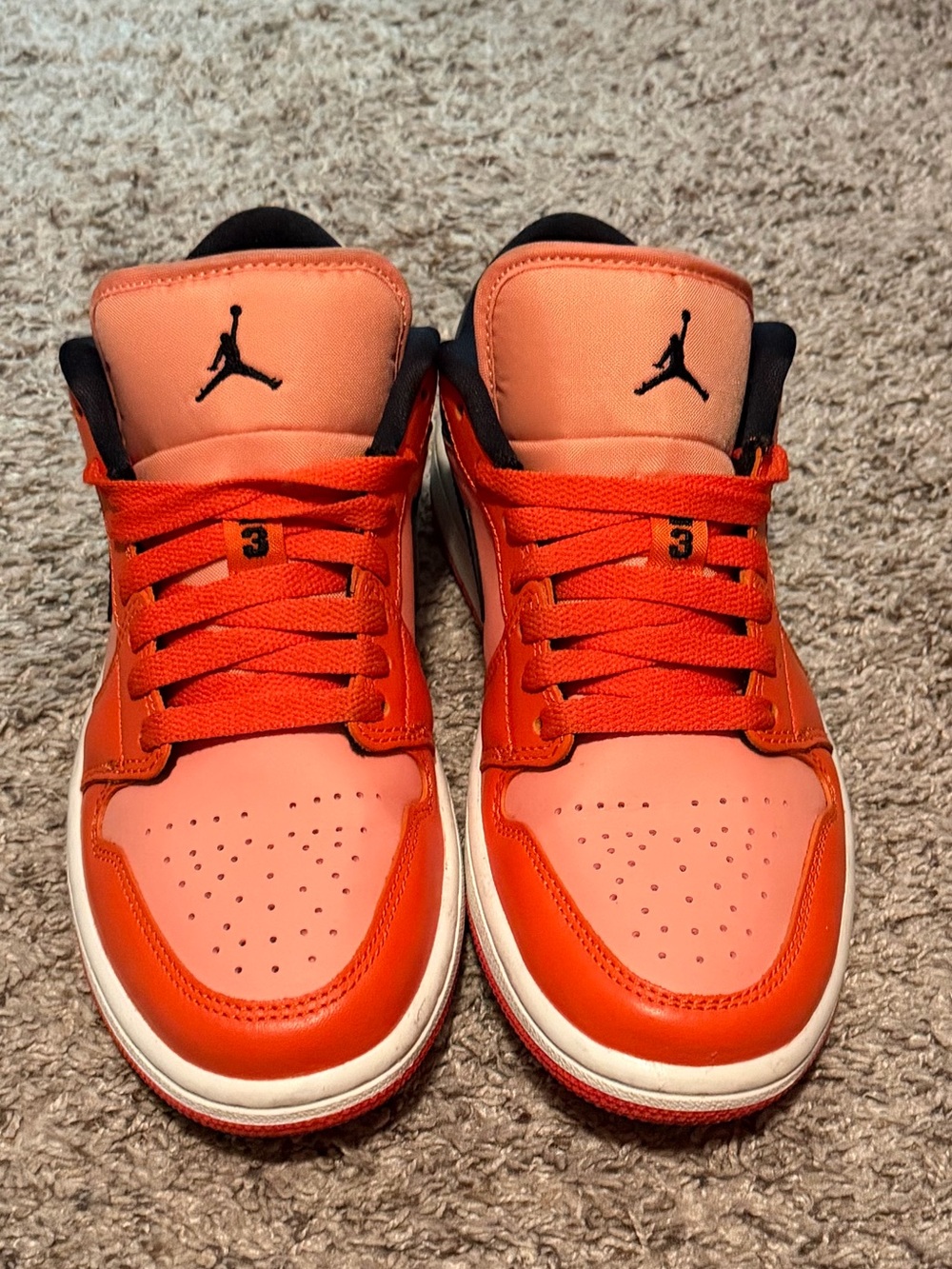 Nike Orange and Light Orange Low-Top Sneakers